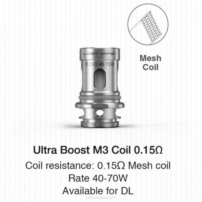 Lost Vape Dealers Near Me - Lost Vape Ultra takviye bobinleri (5'li paket) m3 v2 0.15ohm RV2V348