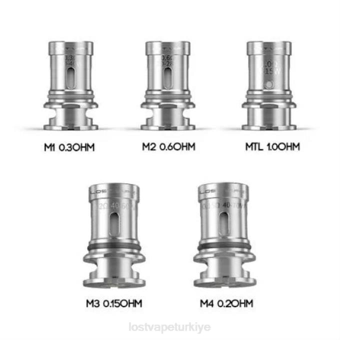Lost Vape Orion - Lost Vape Ultra takviye bobinleri (5'li paket) m4 v2 0.2ohm RV2V349
