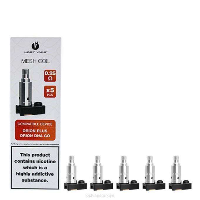 Lost Vape Price Türkiye - Lost Vape Orion artı DNA yedek bobinleri (5'li paket) 0.25ohm RV2V36