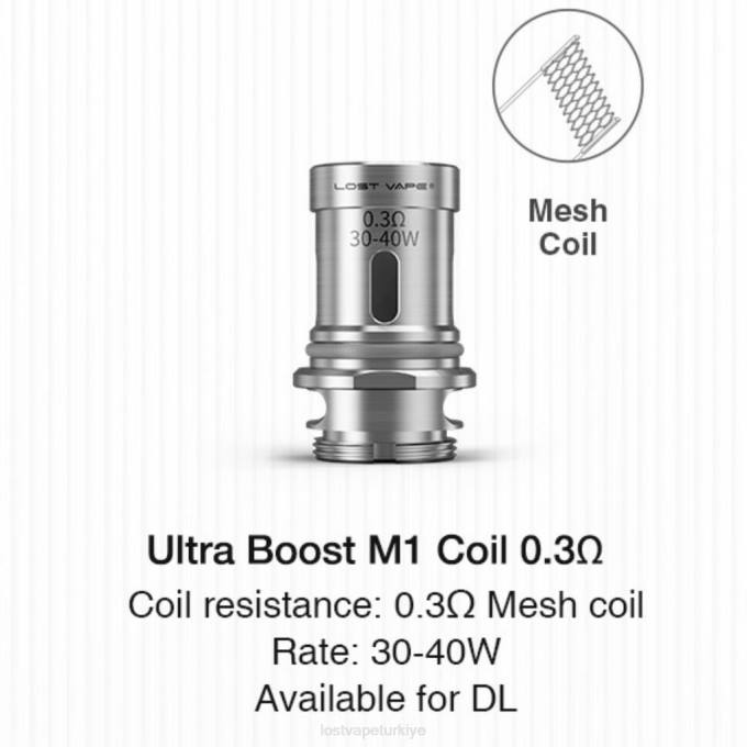 Lost Vape Price Türkiye - Lost Vape Ultra takviye bobinleri (5'li paket) m1 v2 0.3ohm RV2V346