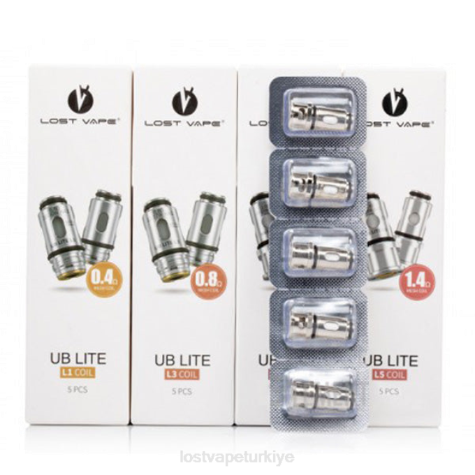 Lost Vape Review Türkiye - Lost Vape UB lite bobinler (5'li paket) l1 0.4ohm RV2V5
