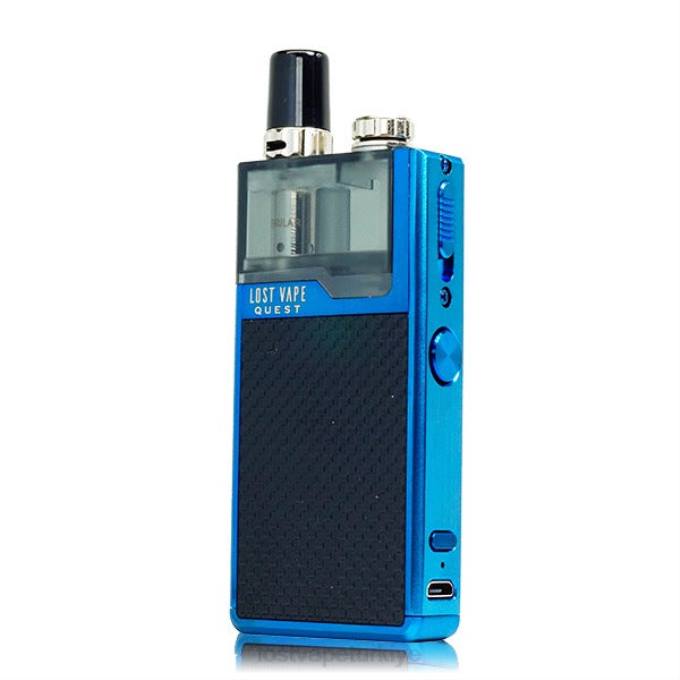 Lost Vape Review Türkiye - Lost Vape Quest orion q pod cihazı tam kiti mavi/siyah örgü RV2V465