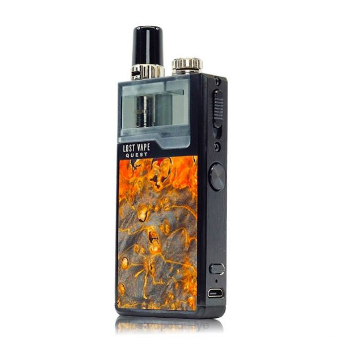 Lost Vape Review Türkiye - Lost Vape Quest orion q pod cihazı tam kiti siyah/koyu sarı sapağacı RV2V475