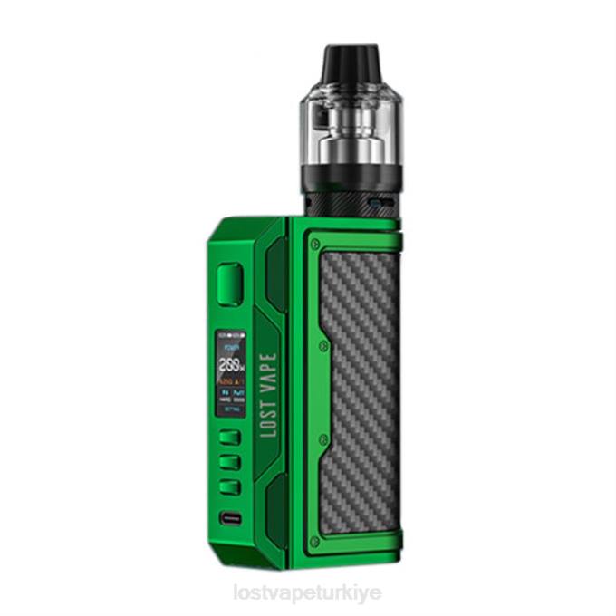 Lost Vape Review Türkiye - Lost Vape Thelema arayışı 200w kiti yeşil/karbon fiber RV2V145