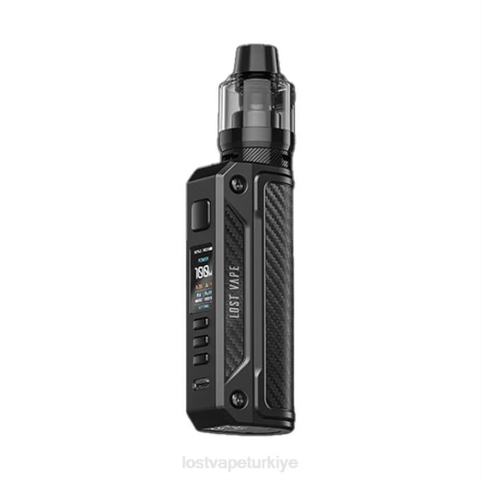 Lost Vape Türkiye - Lost Vape Thelema yalnız 100w kiti siyah/karbon fiber RV2V171