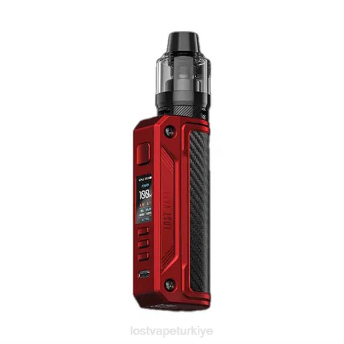 Lost Vape Ursa Nano Türkiye - Lost Vape Thelema yalnız 100w kiti mat kırmızı/karbon fiber RV2V172