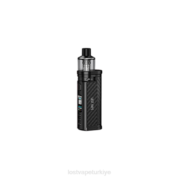 Lost Vape Review Türkiye - Lost Vape Centaurus q80 kapsül modu siyah karbon fiber RV2V35