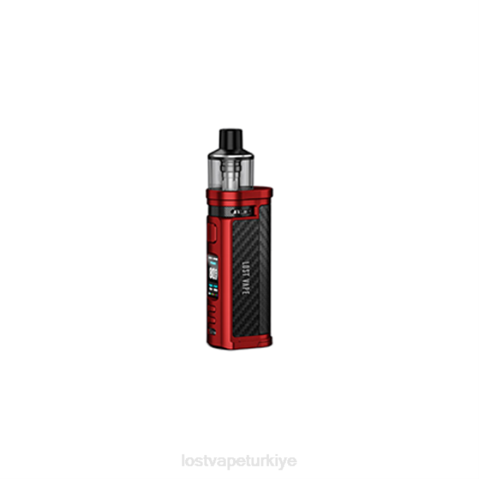 Lost Vape Sale - Lost Vape Centaurus q80 kapsül modu mat kırmızı karbon fiber RV2V320
