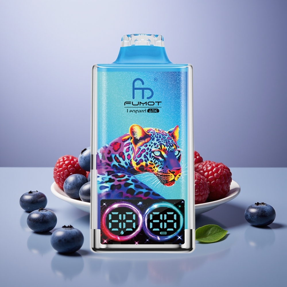 Fumot Leopard 40K Mavi Böğürtlen Ahududu Dual Mesh