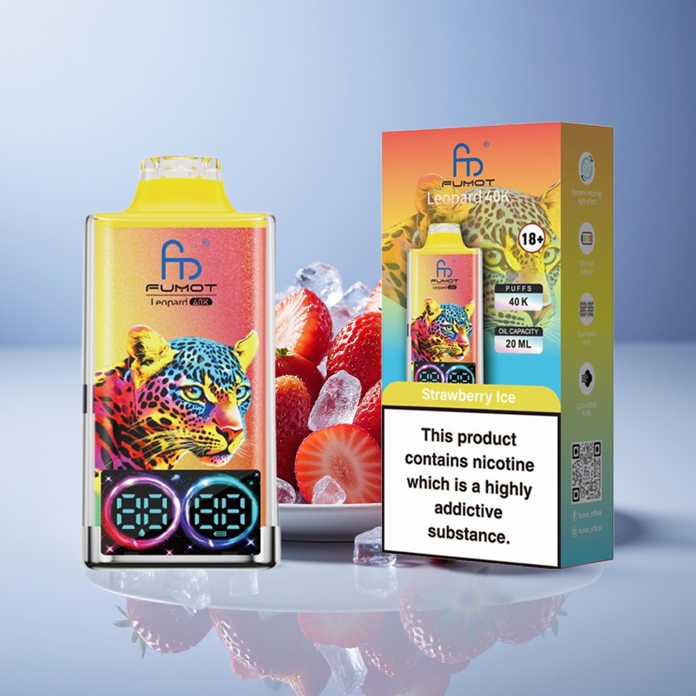 Fumot Leopard 40K Çilek Buz Tip-Şarj