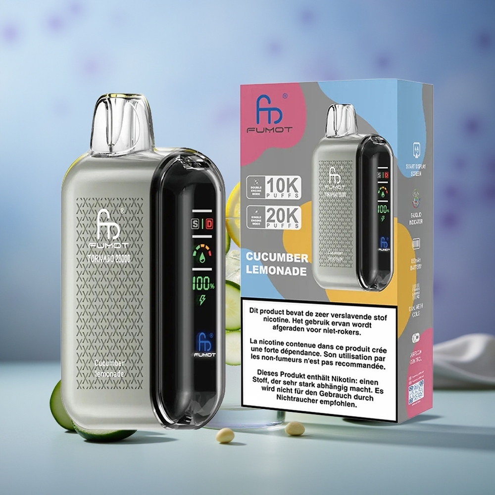 Fumot Tornado 20000 Hıyar Limonata Dual Mesh