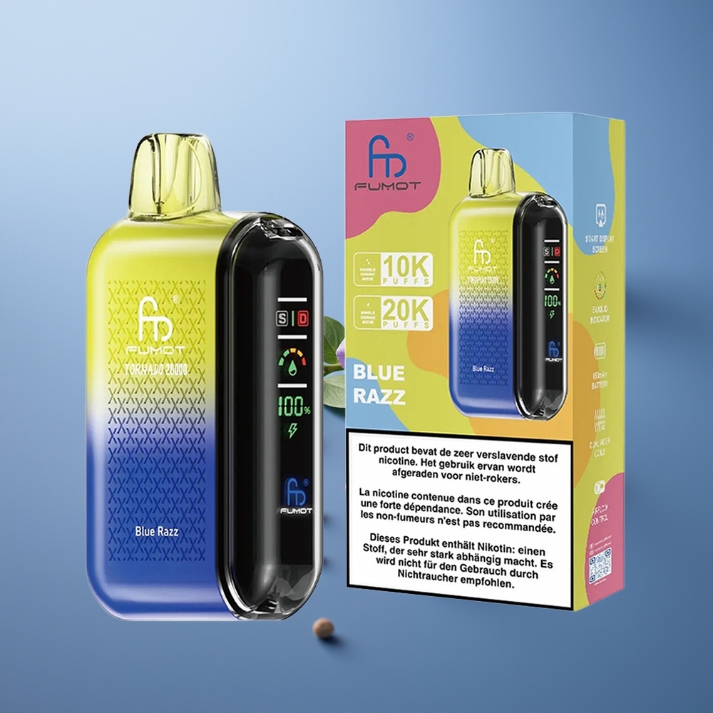 Fumot Tornado 20000 Mavi Ahududu Dual Mesh Coil