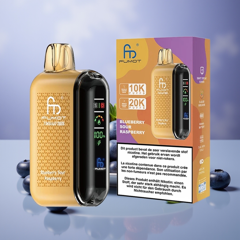 Fumot Tornado 20000 Yaban Mersini Ekşi Ahududu Dual Mesh