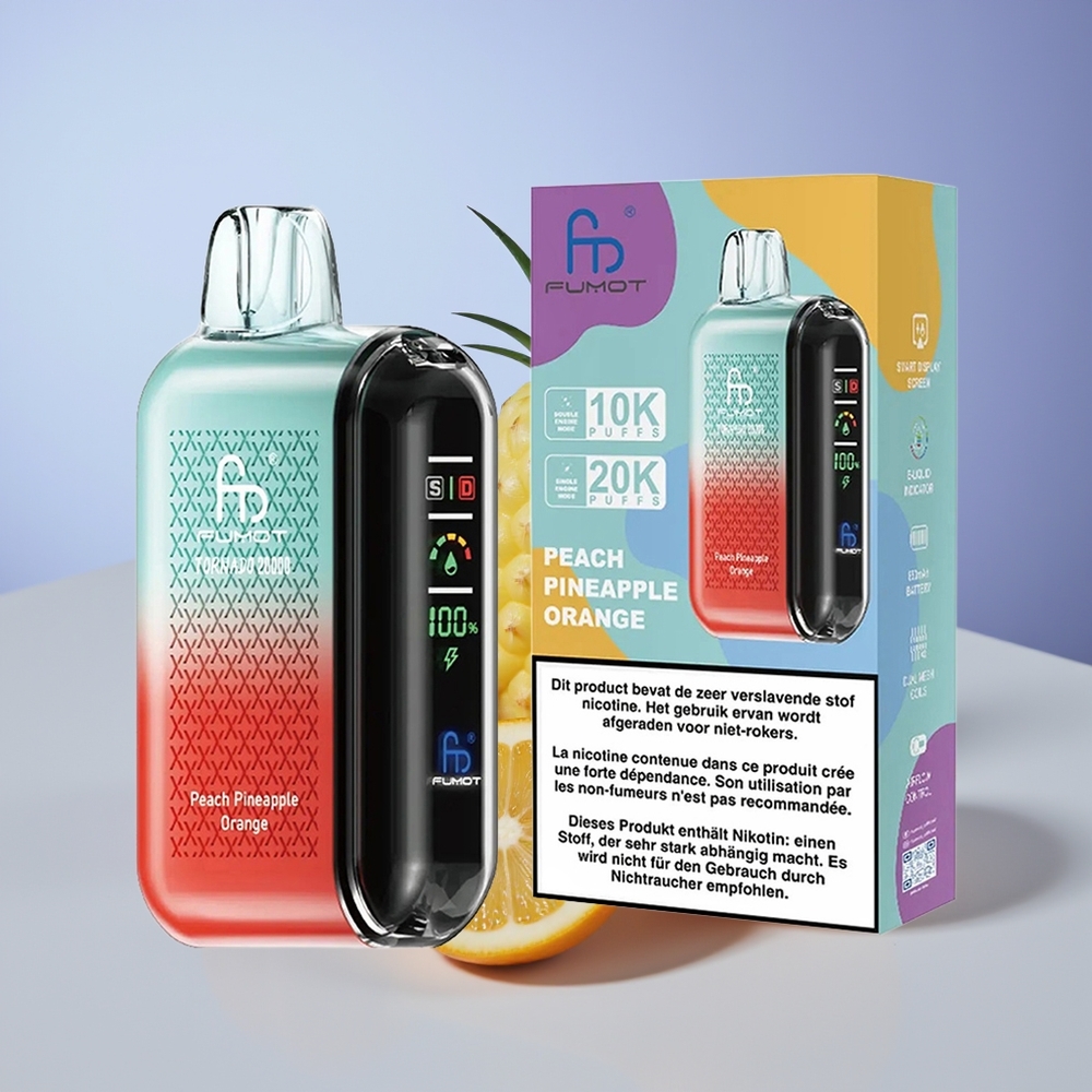 Fumot Tornado 20000 Şeftali Ananas Portakal Dual Mesh Coil