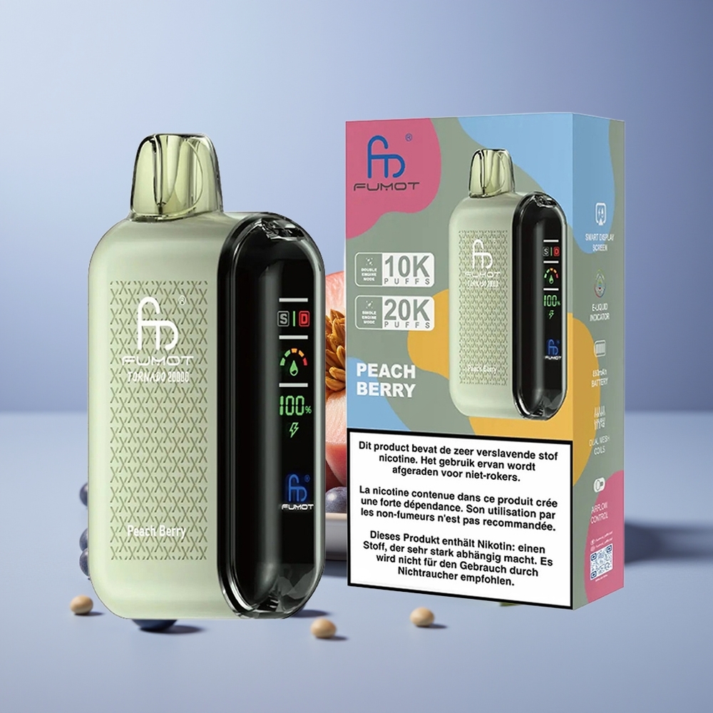 Fumot Tornado 20000 Şeftali Çilek Dual Mesh