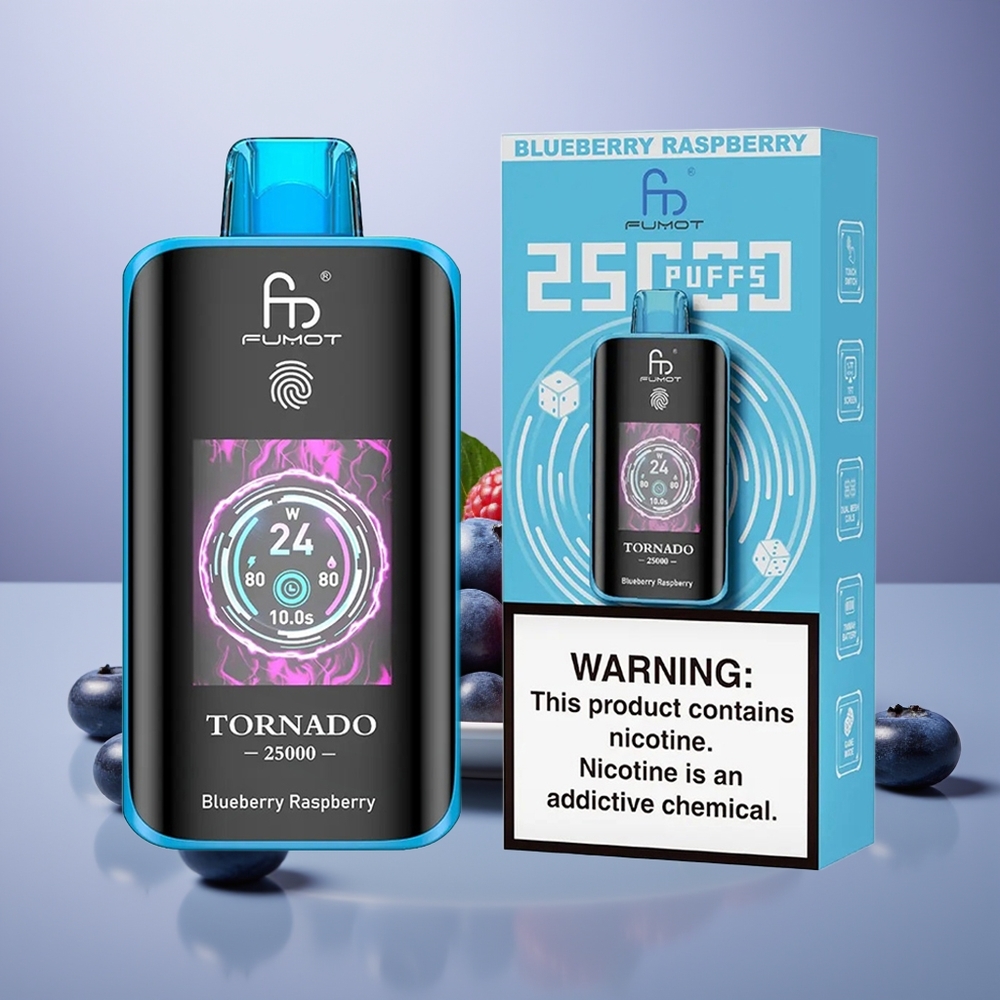 Fumot Tornado 25000 Yabanmersini Ahududu HD Ekran