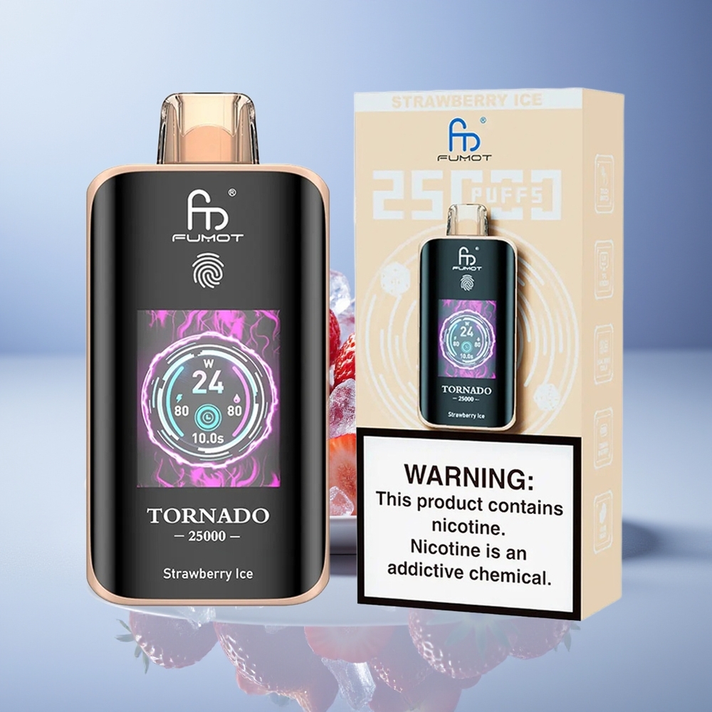 Fumot Tornado 25000 Çilek Buz HD Ekran