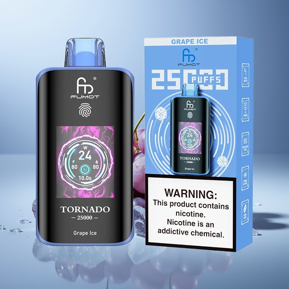 Fumot Tornado 25000 Üzüm Buzu HD Ekran