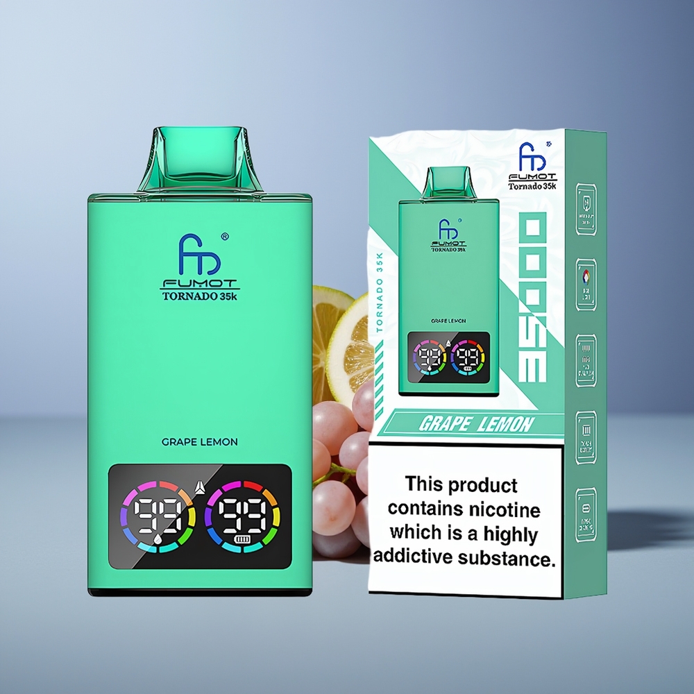 Fumot Tornado 35000 Üzüm Limon RGB Işık