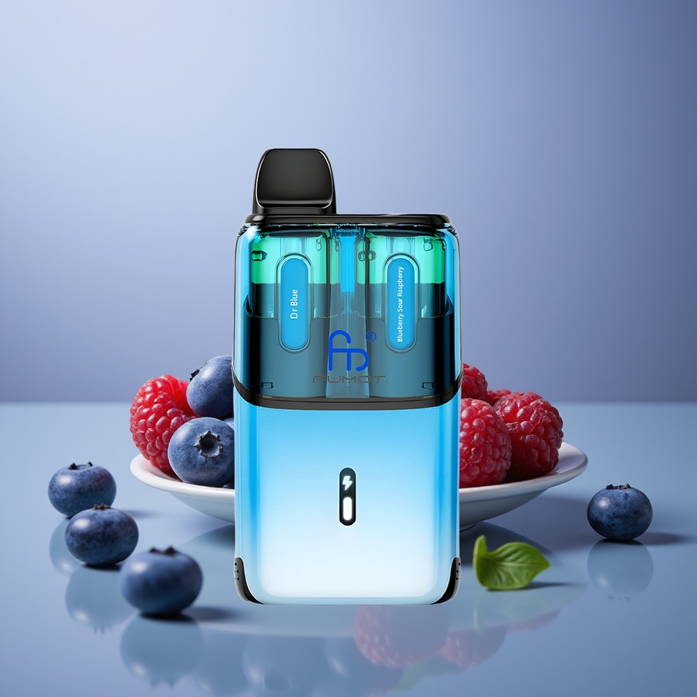 Fumot Ultra T32000 Dr Mavi - Yaban Mersihi Ekşi Ahududu Mesh Coil