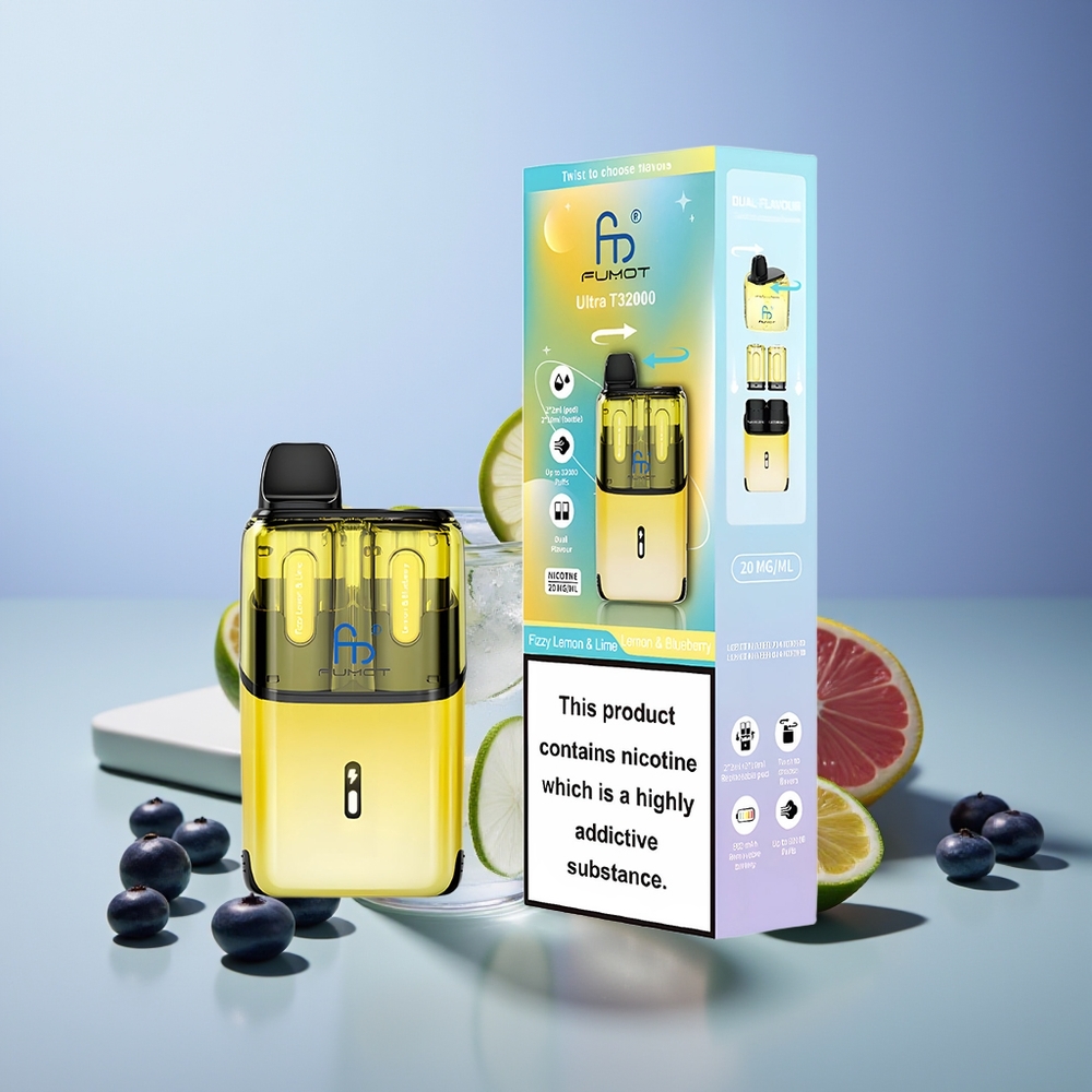 Fumot Ultra T32000 Gazlı Limon & Misket Limonu - Limon & Yaban Mersini - Hızlı Şarj