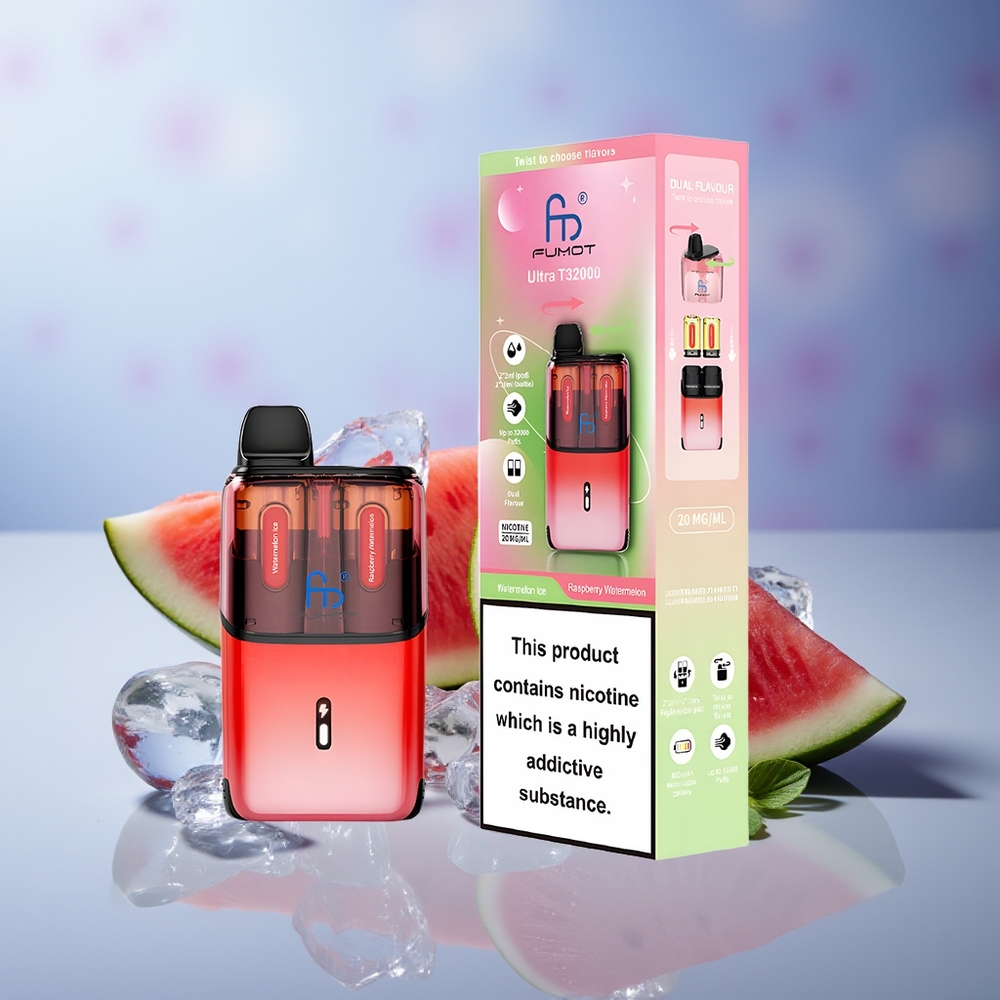 Fumot Ultra T32000 Karpuz Buzu - Ahududu Karpuzu 24ml