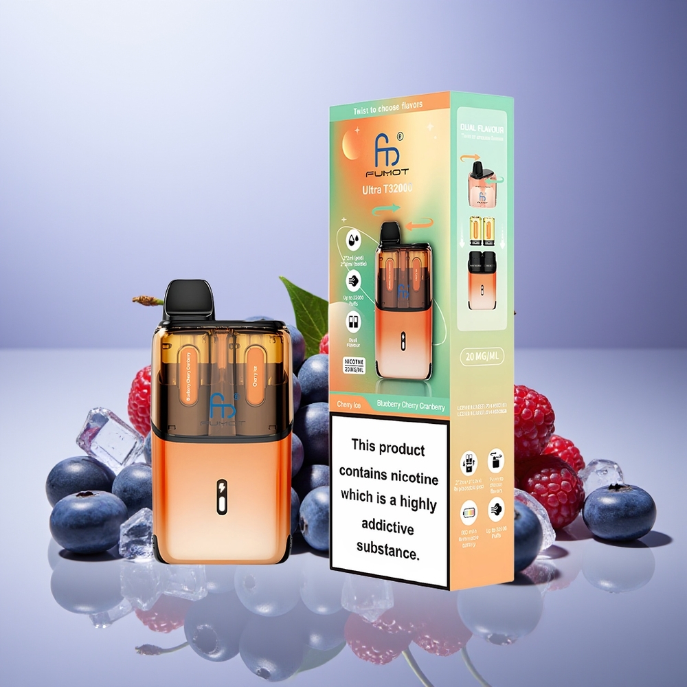 Fumot Ultra T32000 Yaban Mersini Kiraz Vişne - Kiraz Buzu ve Hızlı Şarj