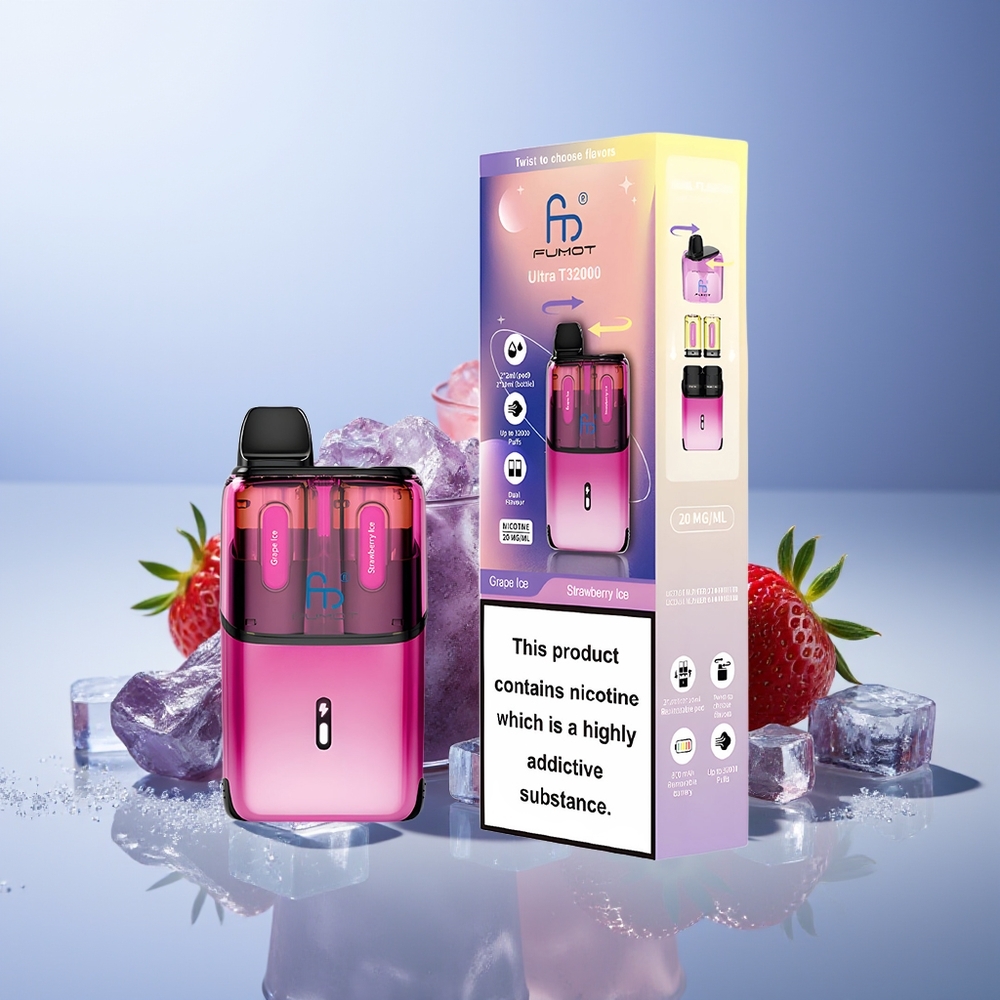 Fumot Ultra T32000 Üzüm Buz - Çilek Buz Ultra Şarj