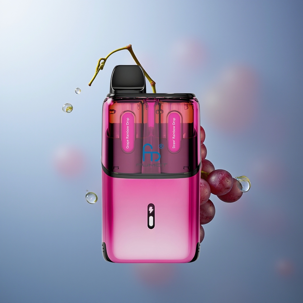 Fumot Ultra T32000 Üzüm Gökkuşağı Damlaları - Çilek Gökkuşağı Damlaları Hızlı Şarj