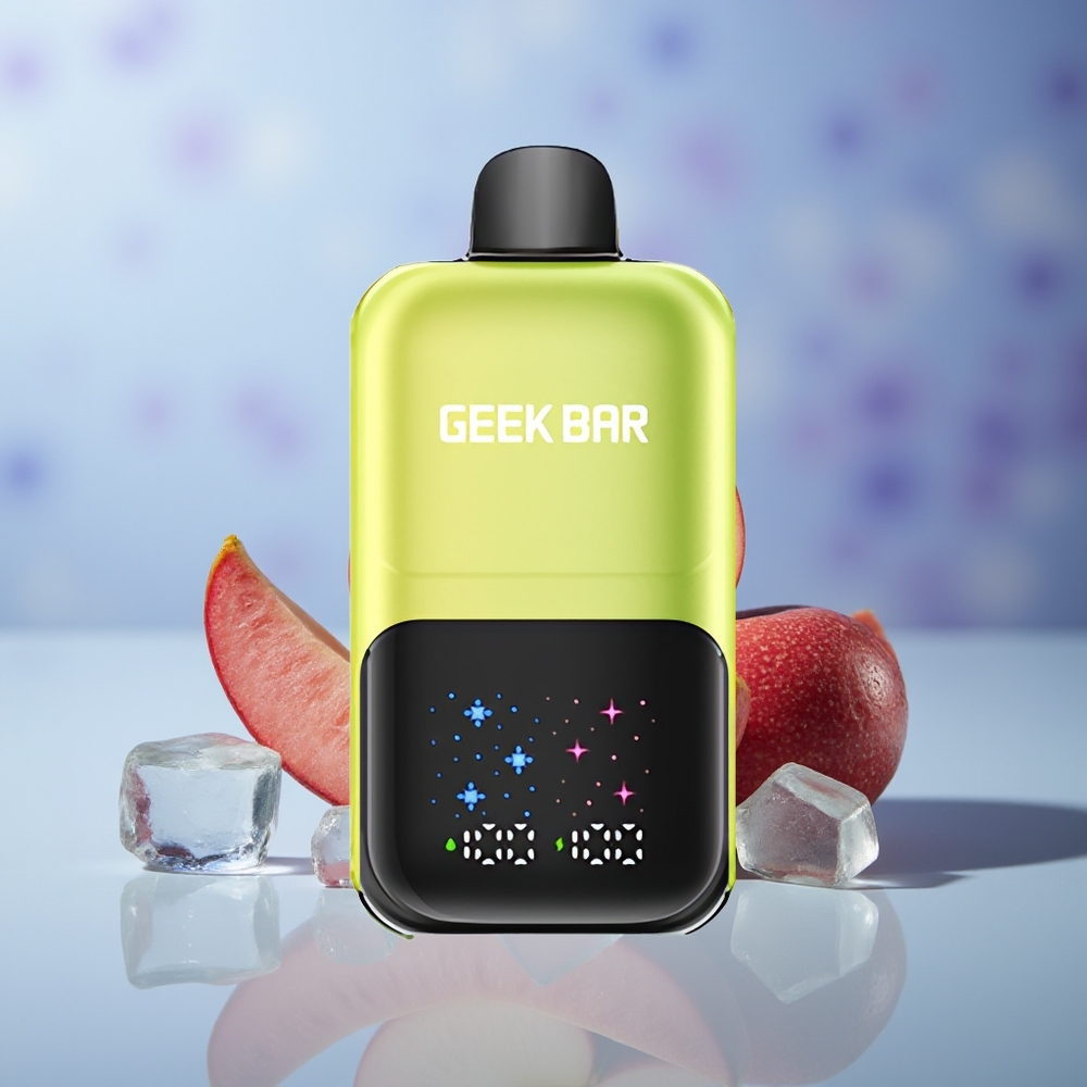 GEEK BAR 2GO 20ml 50000 Ekşi Elma Buzu – 3 Seviye Ayarlanabilir Lezzet