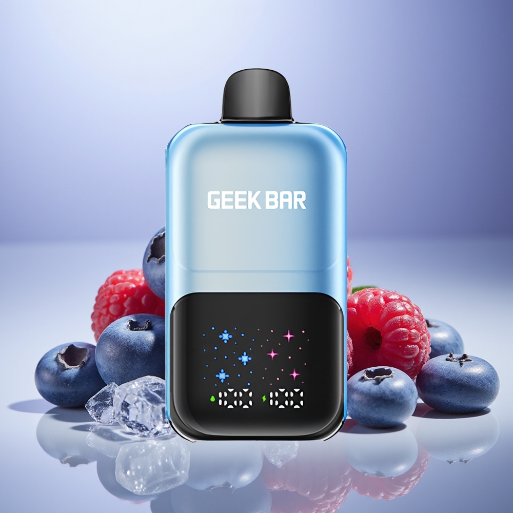 GEEK BAR 2GO 20ml 50000 Yaban Mersini Ahududu Buz Yeniden Şarj Edilebilir
