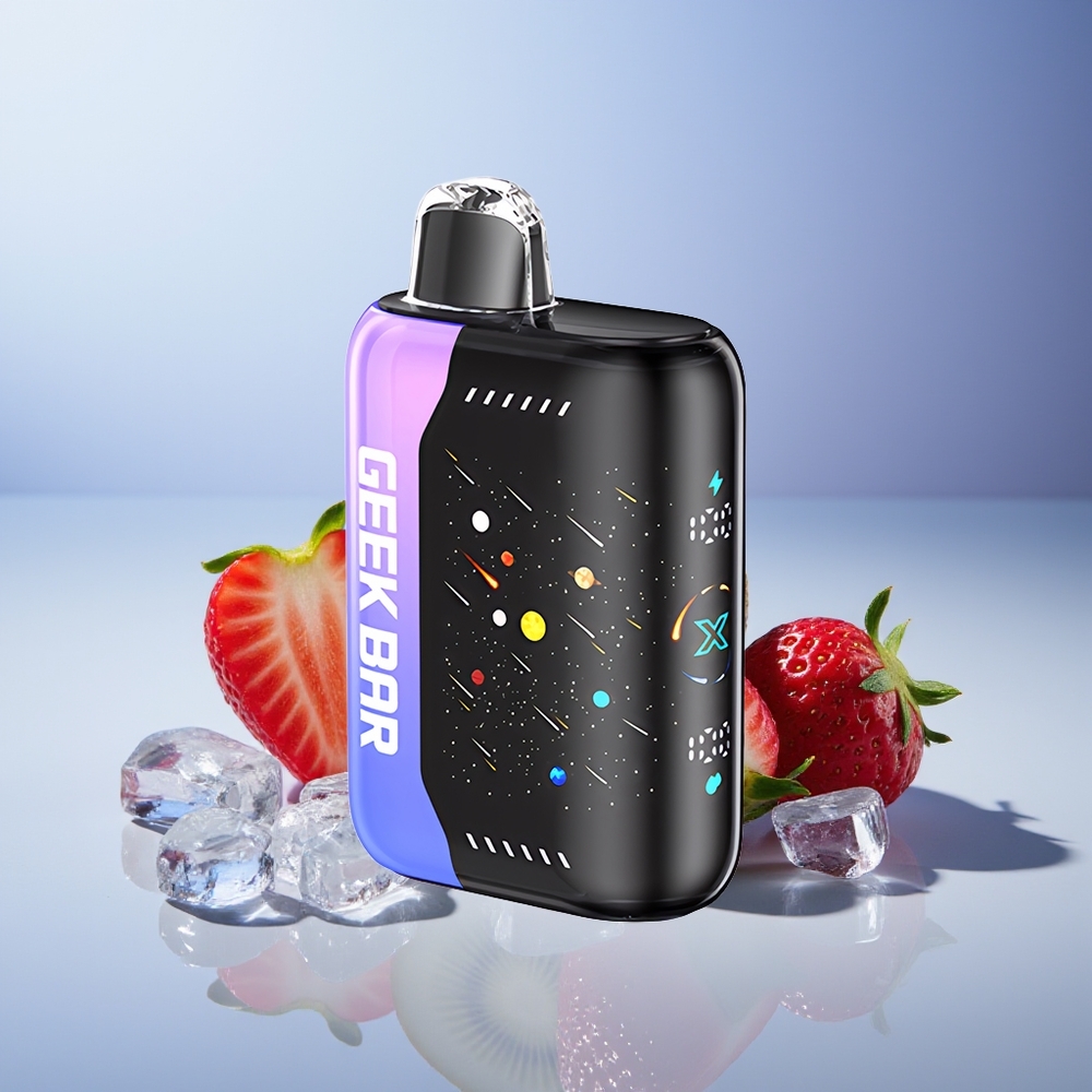 GEEK BAR Pulse X 42K Puffs Meteor Edition Çilek Kivi Buzlu 820mAh Hızlı Şarj