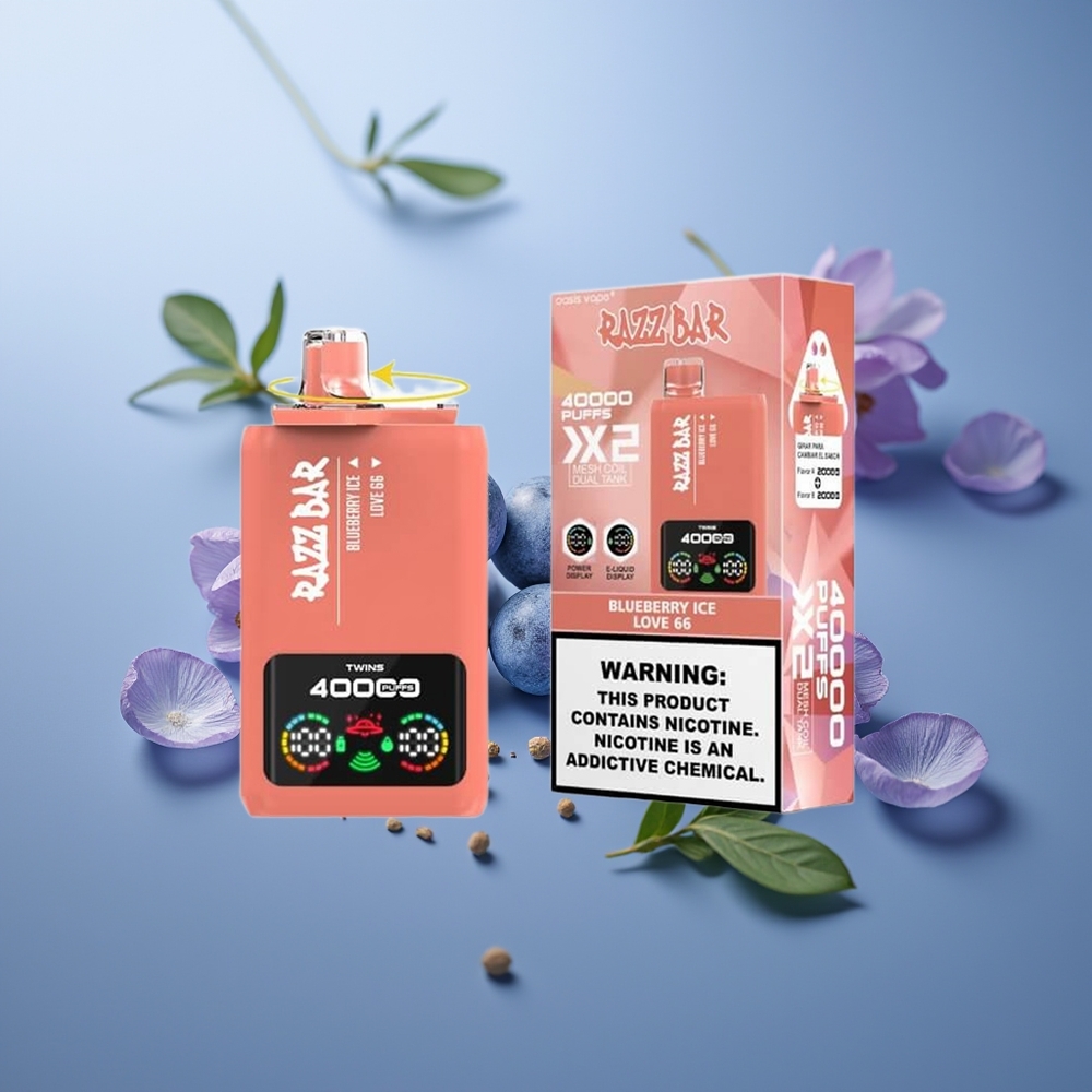 Razz Bar 40000 Mavi Dondurma - Aşk 66 Tip-C Port