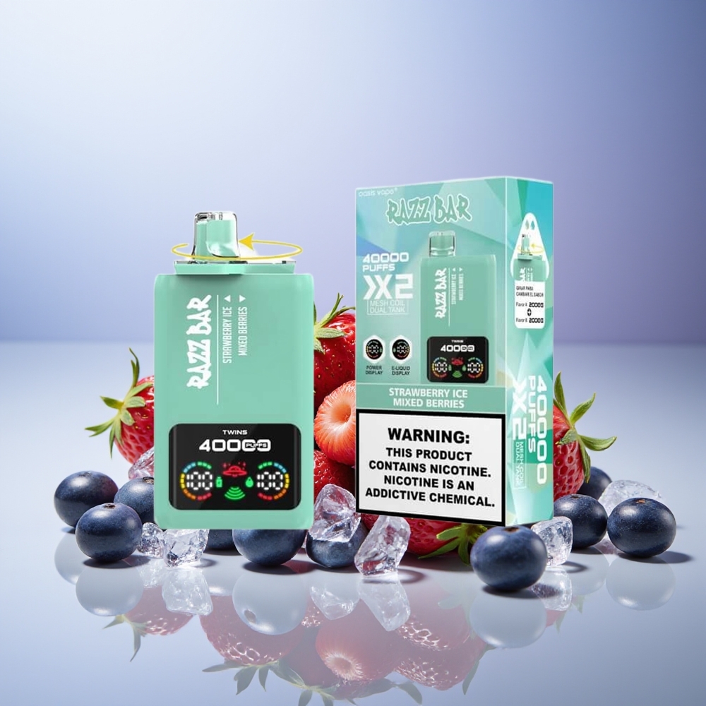 Razz Bar 40000 Çilek Buz - Karışık Meyveler Tip-C Port