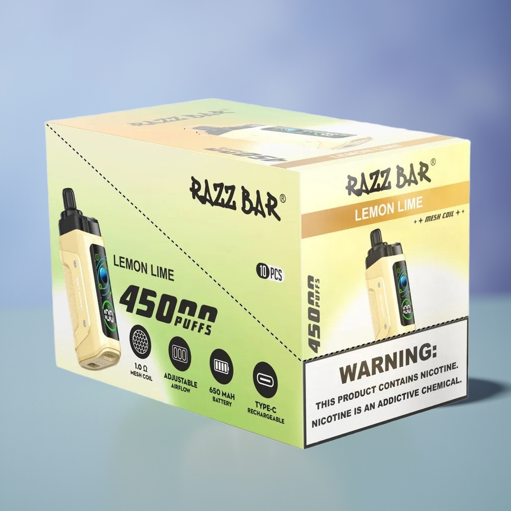 Razz Bar 45000 Limon Lime Tip 1.0 Ohm