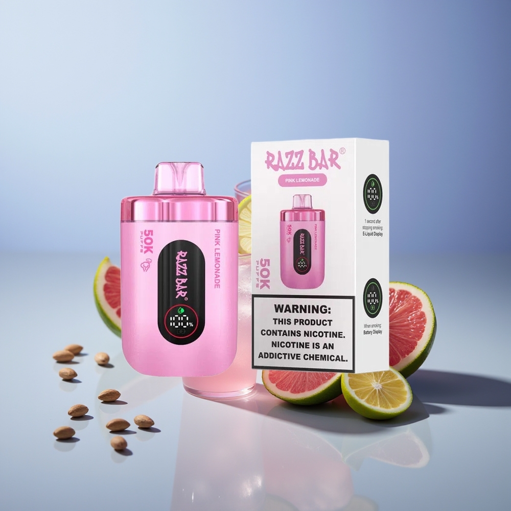 Razz Bar 50K Pembe Limonata 1.0 Ohm Örgülü Seramik