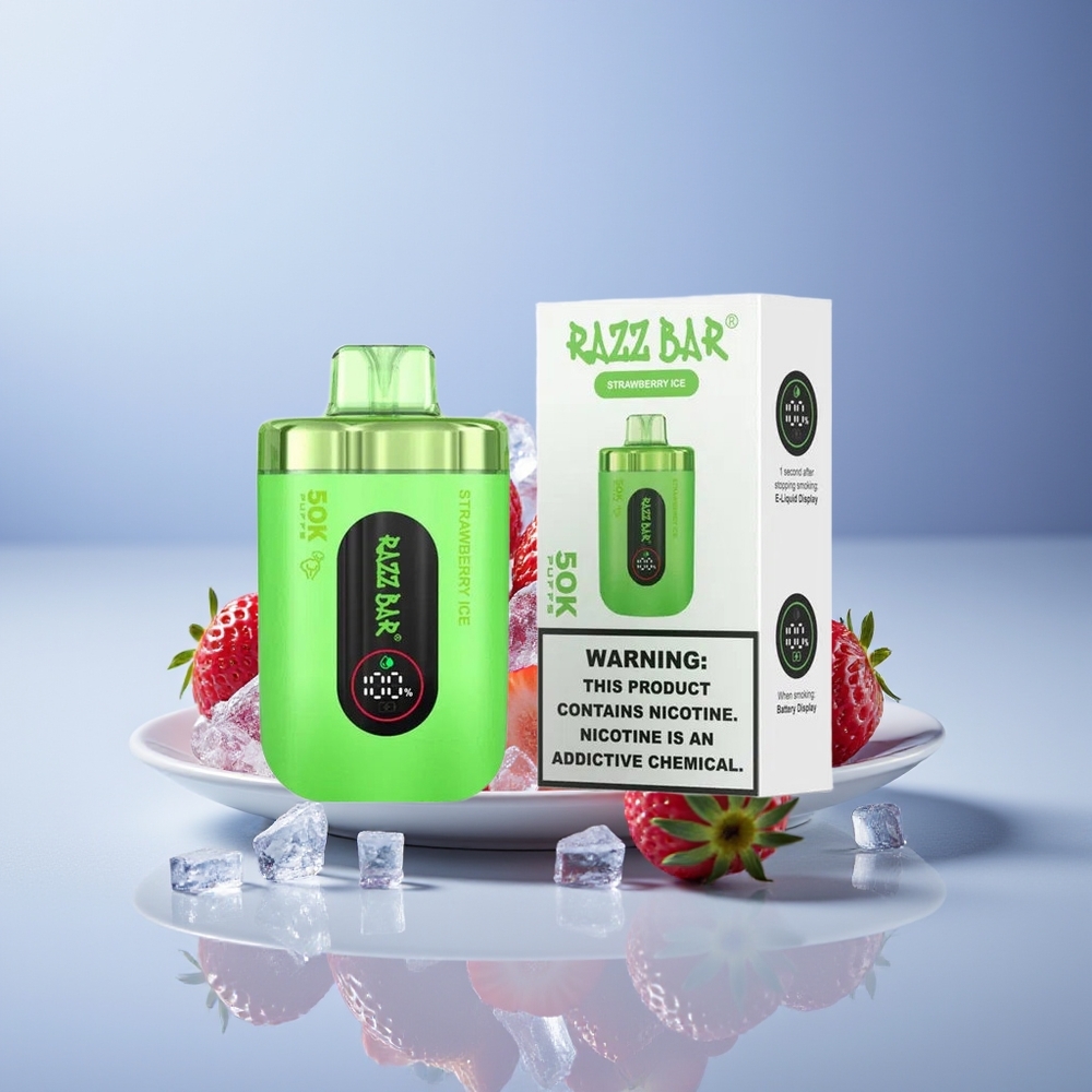 Razz Bar 50K Çilek Buz Type-C Şarj Edilebilir