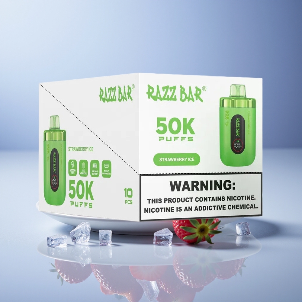 Razz Bar 50K Çilek Buz Type-C Şarj Edilebilir