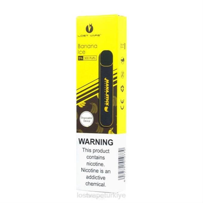 Lost Vape Amazon - Lost Vape Mana tek kullanımlık çubuk | 300 nefes | 1.2ml muzlu buz %5 RV2V404