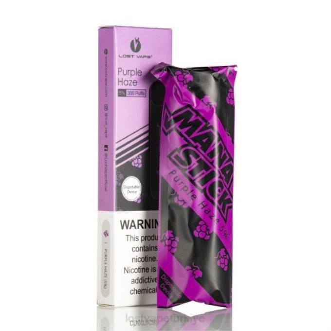 Lost Vape Near Me Türkiye - Lost Vape Mana tek kullanımlık çubuk | 300 nefes | 1.2ml mor pus %5 RV2V527