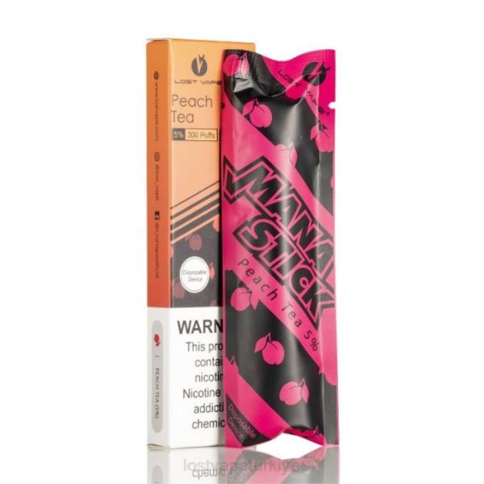 Lost Vape Review Türkiye - Lost Vape Mana tek kullanımlık çubuk | 300 nefes | 1.2ml şeftali çayı %5 RV2V525