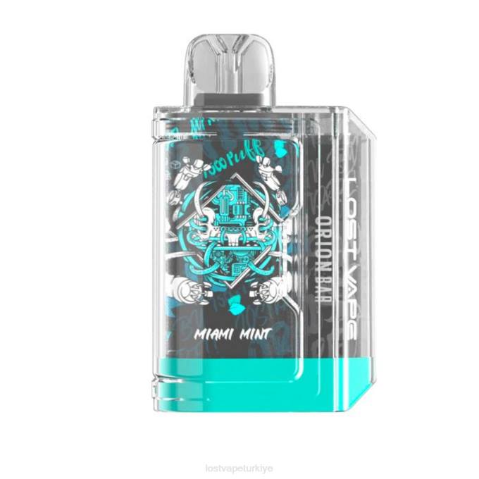 Lost Vape Amazon - Lost Vape Orion tek kullanımlık bar | 7500 puf | 18 ml | 50mg Miami nanesi RV2V84
