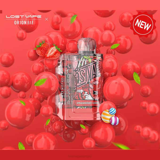 Lost Vape Türkiye - Lost Vape Orion tek kullanımlık bar | 7500 puf | 18 ml | 50mg çilek çiğnemek RV2V91