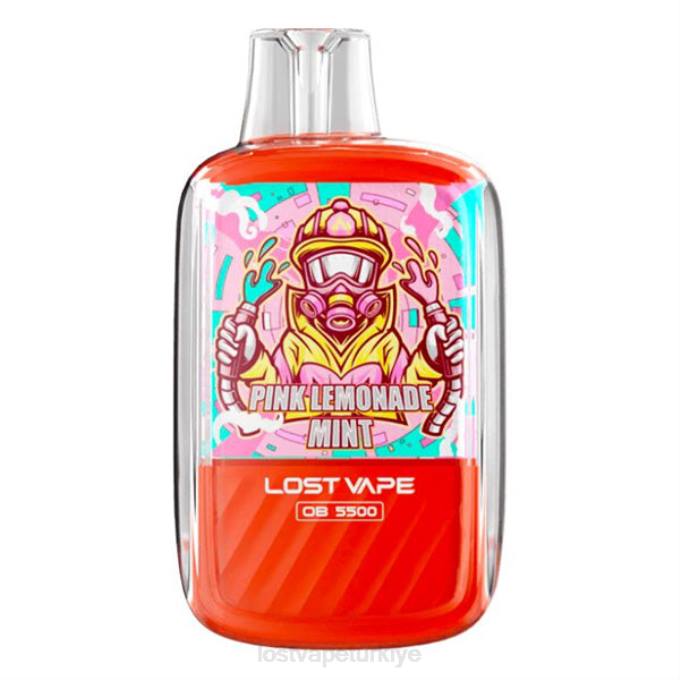 Lost Vape Review Türkiye - Lost Vape Orion ob5500 5500 puf 14ml 50mg tek kullanımlık pembe limonata nane RV2V105