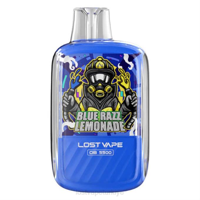 Lost Vape Ursa Nano Türkiye - Lost Vape Orion ob5500 5500 puf 14ml 50mg tek kullanımlık mavi razz limonata RV2V2